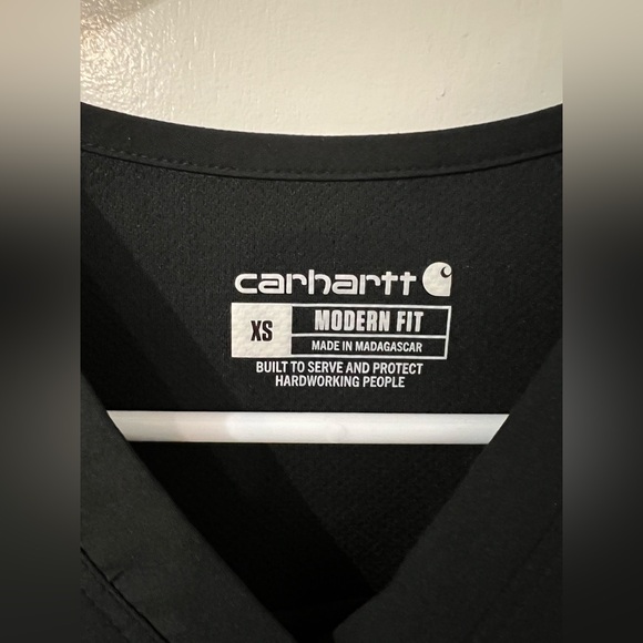 Carhartt Force Cross-Flex Women's Oversized V-Neck Scrub Top - XS - Picture 2 of 6